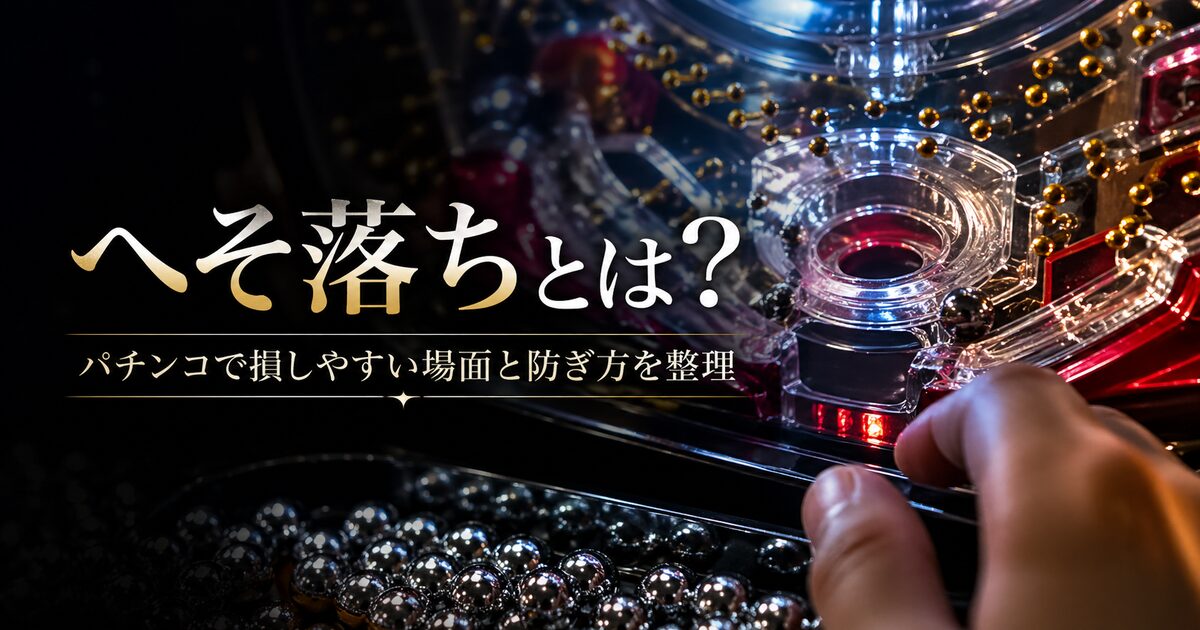 へそ落ちとは？パチンコで損しやすい場面と防ぎ方を整理