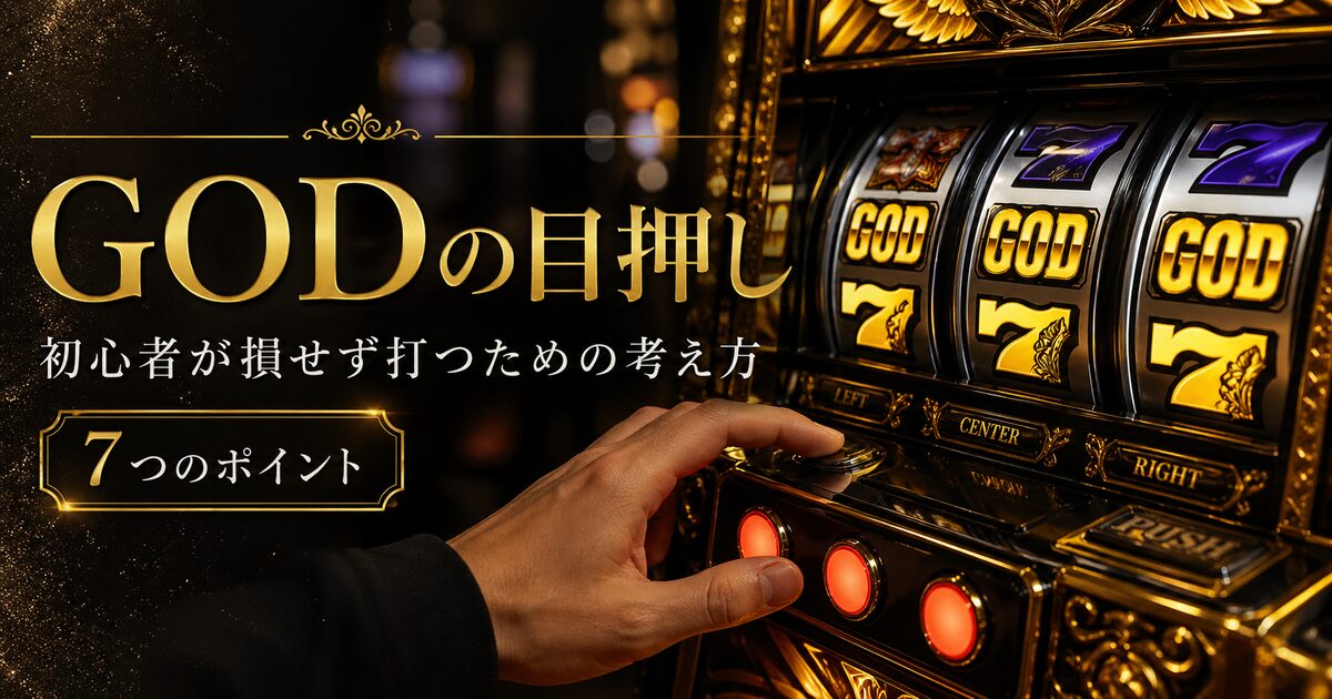 GODの目押しで知るべき7つのポイント｜初心者が損せず打つための考え方