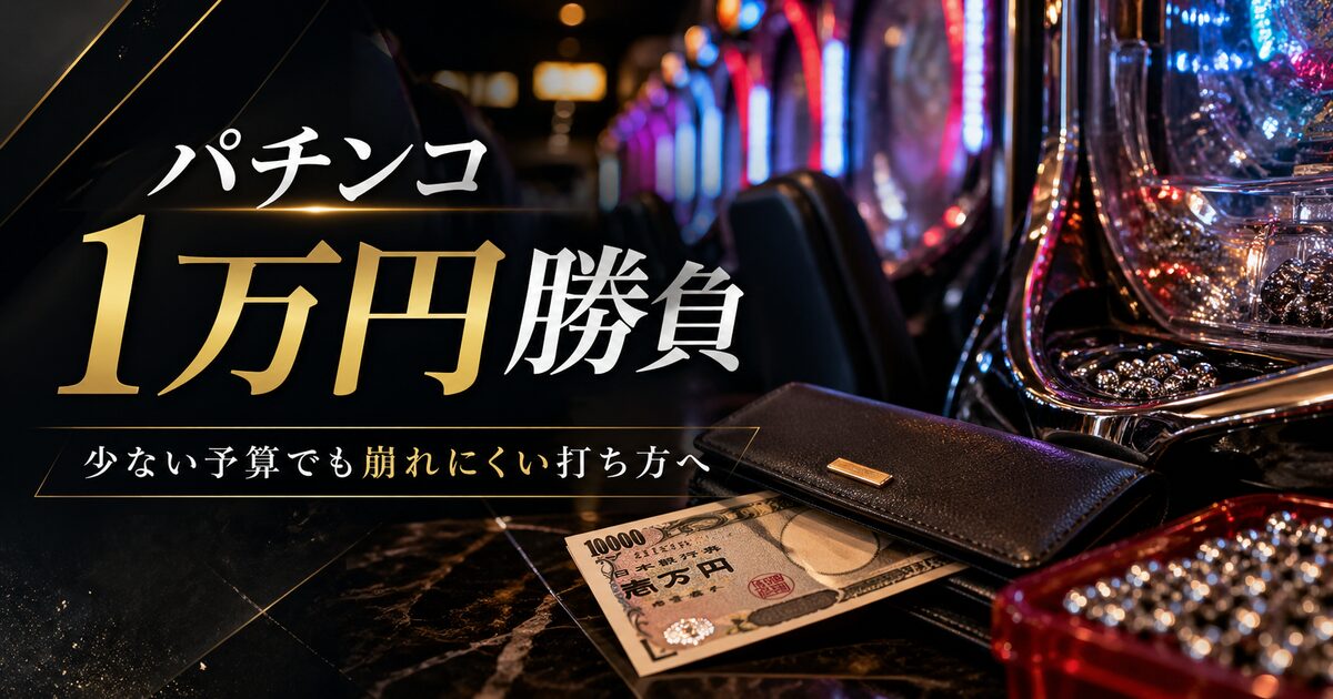 パチンコ1万円勝負で意識したいポイント7つ｜少ない予算でも崩れにくい打ち方へ！