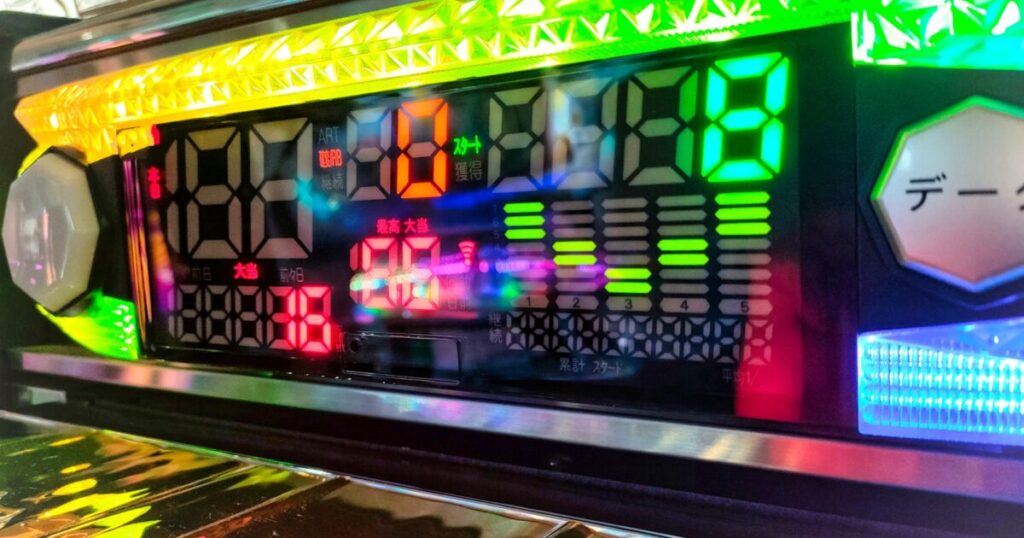 パチスロのデータカウンターと表示画面