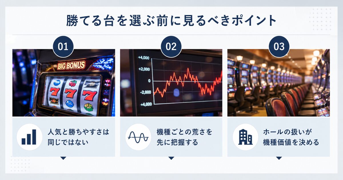 勝てる台を選ぶ前に見るべきポイント
